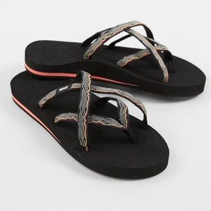 Teva Black Multicolor Women's Sandals